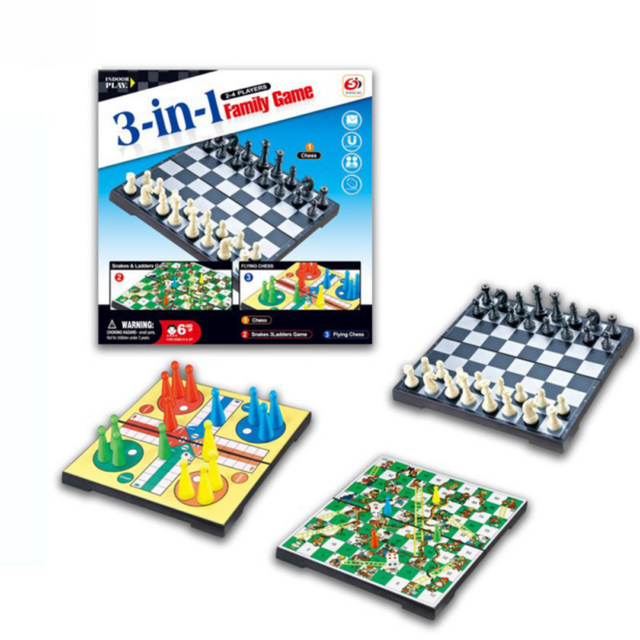 3 -in-1 Magnetic Chess Game Set – Ultimate Strategy Board Game