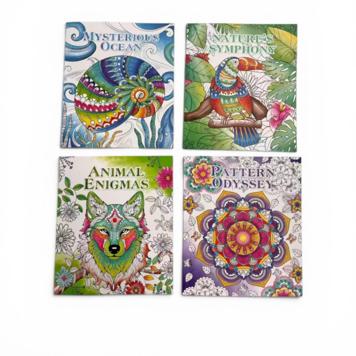 Adult coloring book- 68 pages