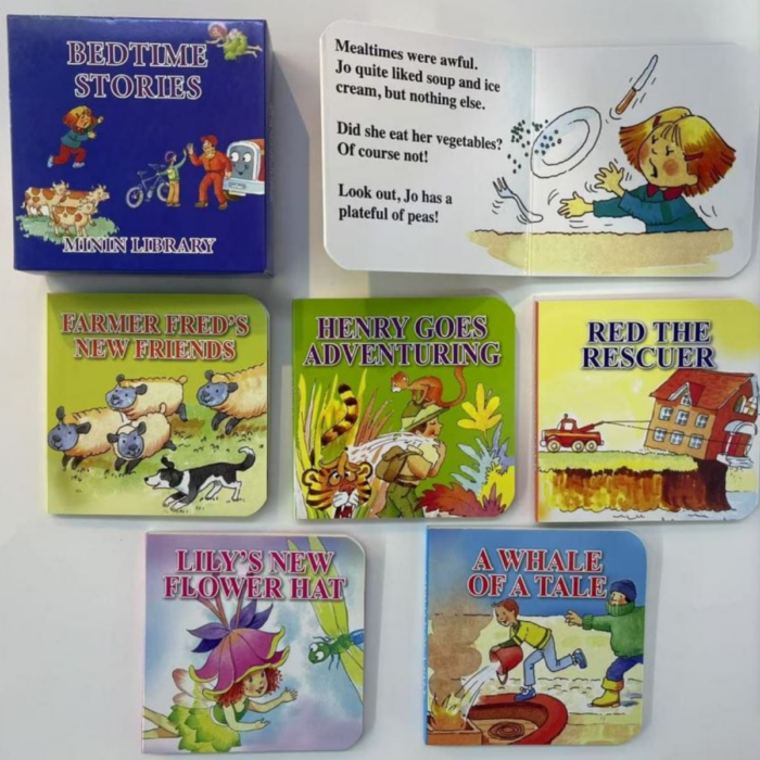 Bedtime Stories Mini Library Story Books for Kids – 6pcs Magical Reading Collection for Early Learners