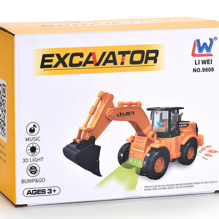 Construction excavator truck