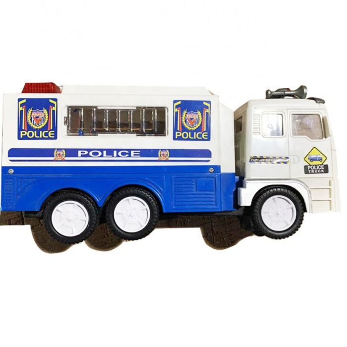 3D Light police Truck Toy – Bump & Go Action