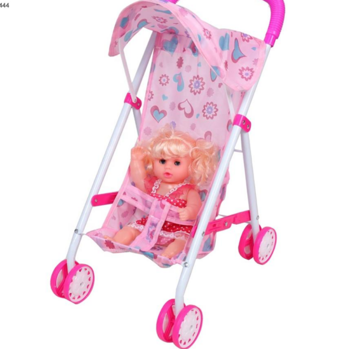 Doll Stroller Toy for Kids – Foldable Baby Doll
