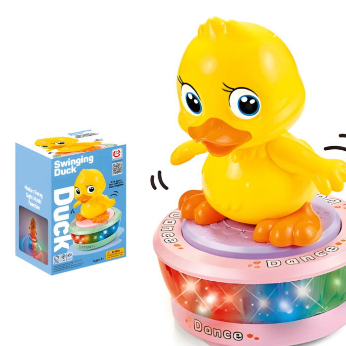 Simulation Dancing Duck Toy for Kids – Lights, Music & 360