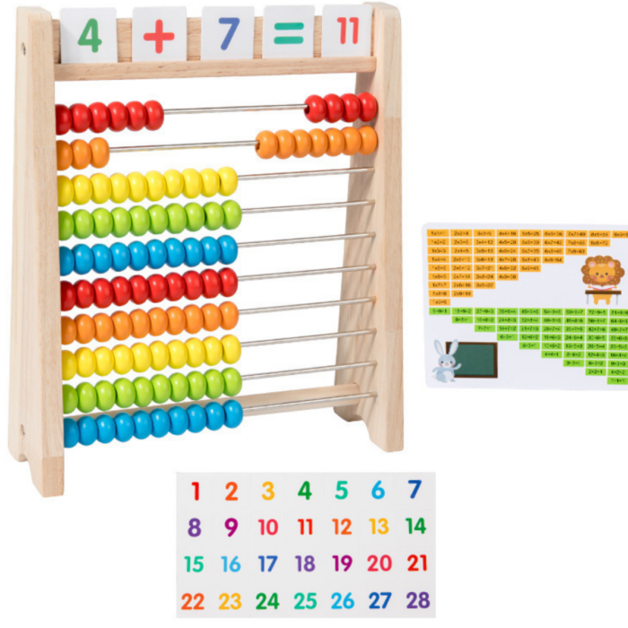 Wooden Abacus Learning Toy for Kids – Early Math Educational Tool