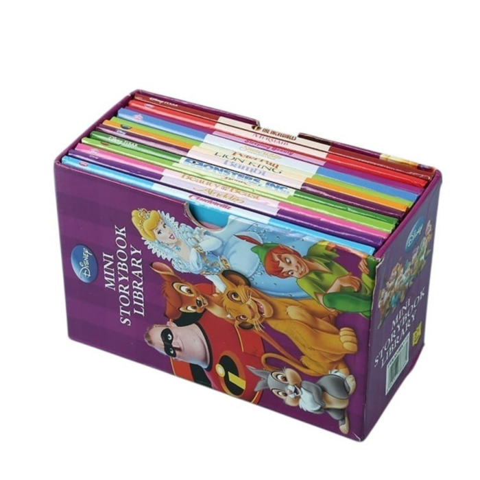 Disney Mini Storybook Library 12 Pack – Classic Kids Bedtime Stories Collection | Educational Disney Books for Children