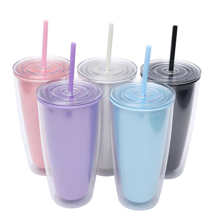 Premium Straw Mug with Lid – Reusable, Leak-Resistant & Eco-Friendly Drinking Mug